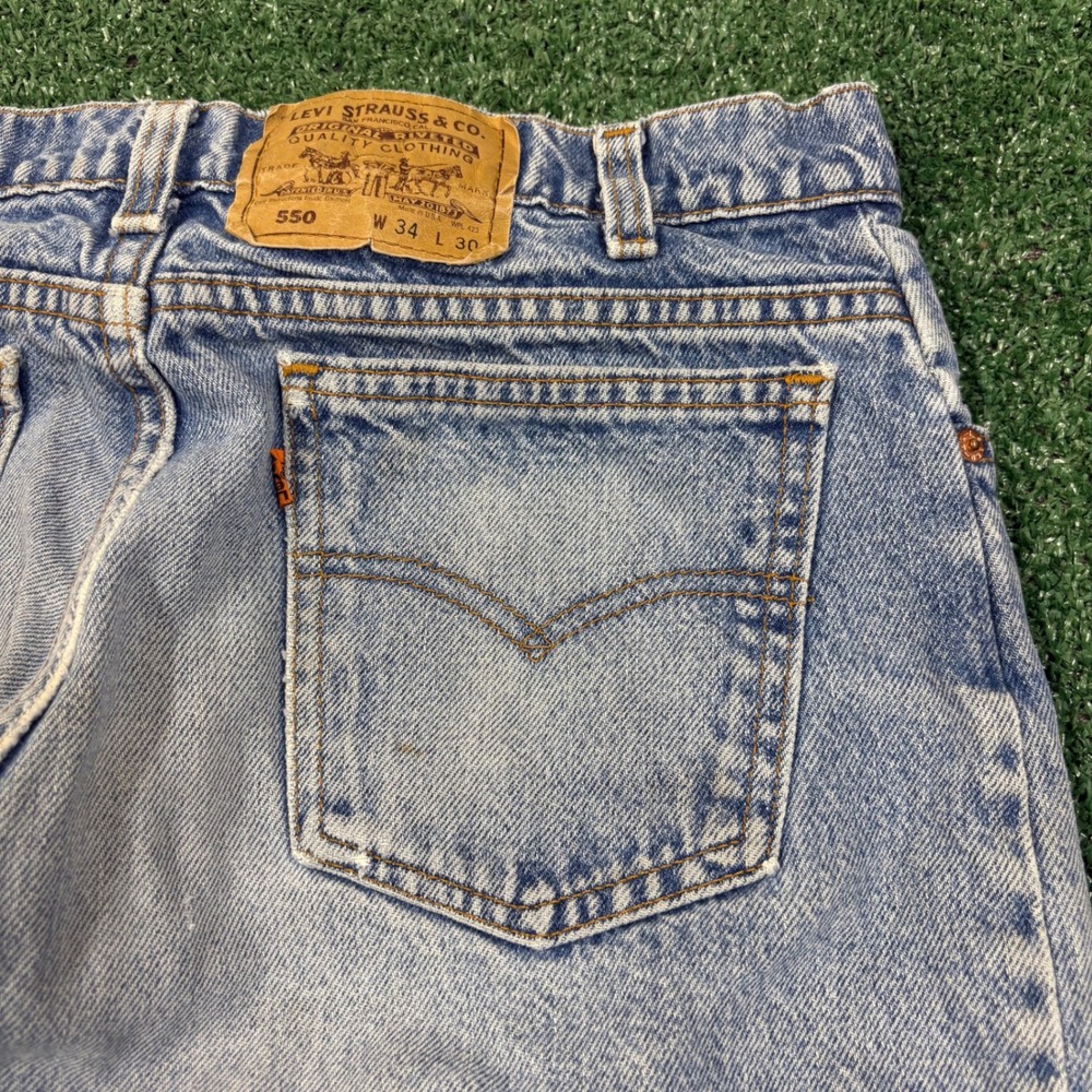 Vintage 90s Levis 550 Orange Tab Jeans - Picture 2 of 5